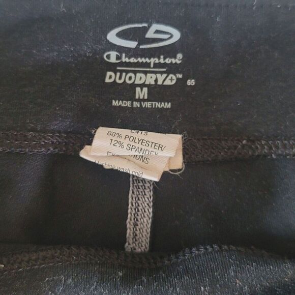 Champion Duodryd Black Iridescent Leggings | Size M - Picture 7 of 10